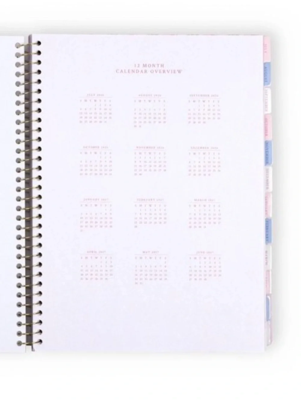 LoveShackFancy x Target Yoobi 8.5x11 2026-27 Planner NWT Blue Floral Rosettes